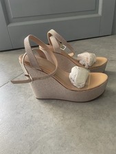 Süsse beige keilabsatz gebraucht kaufen  Berlin