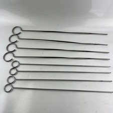 Usado, Lote de 8 ANDROCK SKEWERS churrasqueira de metal aço 4-15” 4-17” vintage comprar usado  Enviando para Brazil