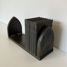 Antigo Vintage Arco Gótico Madeira Escura Prateleira de Livros Suporte Estante comprar usado  Enviando para Brazil