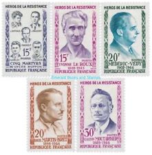 EBS França 1959 - Heróis da Resistência (III) - YT 1198-1202 - MNH** comprar usado  Enviando para Brazil