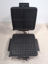 Black & Decker Waffle Baker/Maker Grill G48TD 900 watt cromado testado, vintage comprar usado  Enviando para Brazil