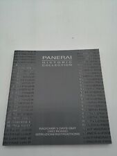 Panerai booklet radiomir usato  Bagno a Ripoli