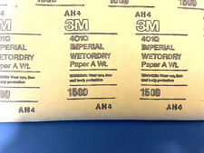 50 folhas de lixa imperiais úmidas ou secas abertas/caixa 3M 1500 Grit 401Q 9" x 11" comprar usado  Enviando para Brazil