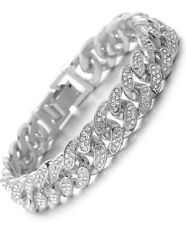 Mens silver bracelet for sale  WALSALL