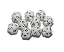 Dados Poly - Branco D20 x10, 20 lados 1-20, usado comprar usado  Enviando para Brazil