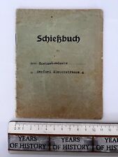 Schießbuch mitgliedsbuch 1933 gebraucht kaufen  Bad Salzuflen