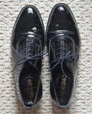 Usado, Sapato social Brooks Brothers preto couro envernizado smoking masculino 9 D Inglaterra formal comprar usado  Enviando para Brazil