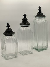 Glass canister set for sale  Sparks
