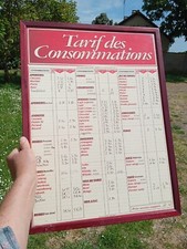 Authentique tableau tarif d'occasion  Dammarie