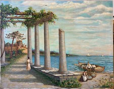 Olio tela veduta usato  Vimodrone