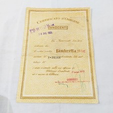 Innocenti certificato origine usato  Forli