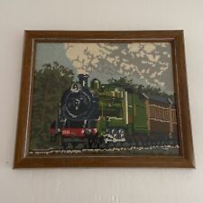 Tapeçaria Vintage Trem Locomotiva A Vapor W Carruagens Track Presente atual ideia de arte, usado comprar usado  Enviando para Brazil