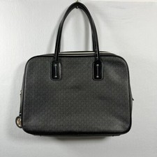 Bolsa executiva Victor Hugo pasta de couro preta e cinza 16" x 12" comprar usado  Enviando para Brazil