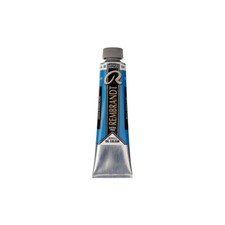 Peinture huile bleu d'occasion  France