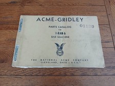 Acme gridley parts for sale  Wood Dale