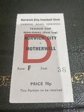 Ticket norwich city for sale  EDINBURGH