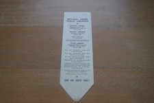 Vintage bookmark bethnal for sale  WIDNES