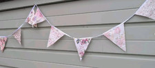 Floral fabric bunting for sale  HOLMFIRTH