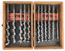 Vintage Irwin Auger Bit Set #DM com Caixa de Armazenamento de Madeira Original INCOMPLETO comprar usado  Enviando para Brazil