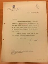 Lettera firmata giuseppe usato  Milano