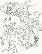 Avengers original art for sale  Hoboken