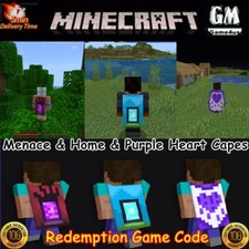 Minecraft - Capas Menace & Home Roxas🔥Java & Bedrock Entrega rápida🚀Mais baratas✅ comprar usado  Enviando para Brazil