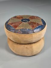Vintage leather footstool for sale  STOWMARKET