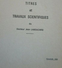 Titres travaux scientifiques d'occasion  Toulouse-