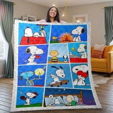 Peanuts quilt blanket for sale  Chesterfield