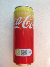 COCA COLA LEMON z POLAND 2025 pusta smukła puszka 330ml top otwarta NOWA limitowana edycja. na sprzedaż  PL