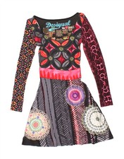 Vestido feminino DESIGUAL padrão abstrato linha A Reino Unido 6 XS multicolorido AO02, usado comprar usado  Enviando para Brazil