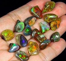 Amostra de pepita de opala preta polida africana 47,6 ct para pulseira BQO29 comprar usado  Enviando para Brazil