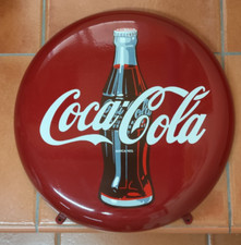 Placa de botão de porcelana Coca Cola anos 60-80 Espanha 16" com garrafa quase em perfeito estado comprar usado  Enviando para Brazil