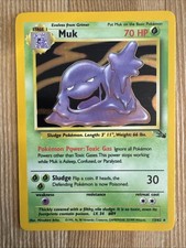 Muk 13/62 - Cartão Pokemon TCG fóssil ilimitado holográfico cartão raro WotC VLP comprar usado  Enviando para Brazil