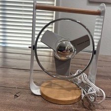 Ventilador silencioso Sharper Image branco lâmina macia 2 velocidades mesa pequena alimentado por USB comprar usado  Enviando para Brazil