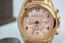 Novo Relógio Feminino Michael Kors MK5263 Blair Cronógrafo Mostrador Rosa 39mm Caixa comprar usado  Enviando para Brazil