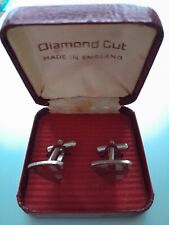 Diamond cut cufflinks for sale  LLANDUDNO