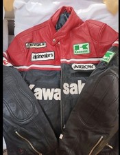 Mens kawasaki leather for sale  STRATHPEFFER