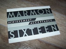 Catalogue brochure marmon d'occasion  Mitry-Mory
