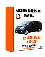 OFICINA OFICIAL Manual Guia de Reparo de Serviço PARA Nissan Elgrand 1997-2010 comprar usado  Enviando para Brazil