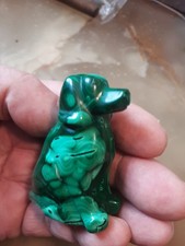 Malachite crystal dog for sale  BECCLES