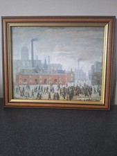 Lowry print wooden for sale  STOKE-ON-TRENT
