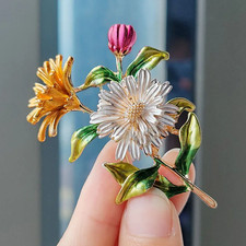 Vintage enamel flower for sale  New York