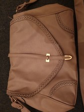 Leather handbag lilac for sale  OLDHAM
