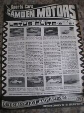 Camden motors sports for sale  BRISTOL