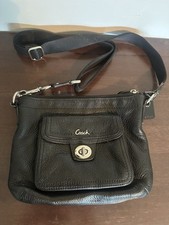 Coach black pebbled for sale  Mims