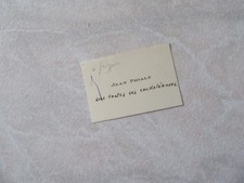 Carte autographe jean d'occasion  Paris XI