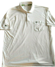 Camisa polo vintage Lacoste branca em relevo vários logotipos ajuste clássico tamanho 7 comprar usado  Enviando para Brazil