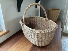 Cesta oval vintage, cesta de vime grande cesta de compras é um pouco Wonky comprar usado  Enviando para Brazil