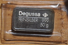 silberbarren 50 gramm gebraucht kaufen  Issum